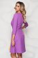 StarShinerS purple short cut cloth a-line dress with rounded cleavage 2 - StarShinerS.com