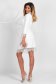 Dress white elegant with lace details slightly elastic fabric pencil 2 - StarShinerS.com
