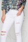 White jeans denim high waisted skinny jeans 2 - StarShinerS.com