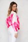 Bluza dama SunShine roz in degrade din material elastic si fin cu croi larg scurta 2 - StarShinerS.ro