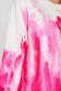 Bluza dama SunShine roz in degrade din material elastic si fin cu croi larg scurta 4 - StarShinerS.ro