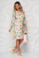 - StarShinerS lightpink dress with floral print straight with ruffle details thin fabric 2 - StarShinerS.com