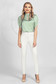 Ivory conical office trousers high waisted 1 - StarShinerS.com