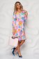 StarShinerS lightpink dress with floral print with ruffle details straight 3 - StarShinerS.com