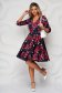Rochie StarShinerS cu imprimeu floral in clos din material usor elastic 3 - StarShinerS.ro