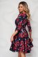 StarShinerS red dress with floral print cloche slightly elastic fabric 2 - StarShinerS.com