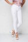 White jeans denim skinny jeans high waisted with small beads embellished details 2 - StarShinerS.com