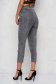 Grey jeans denim high waisted with small beads embellished details 4 - StarShinerS.com