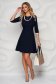 Dress - StarShinerS darkblue short cut with lace details cloth 3 - StarShinerS.com