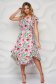 Rochie din georgette midi in clos asimetrica cu volanase - StarShinerS 1 - StarShinerS.ro