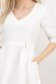 Rochie din stofa elastica ivoire midi in clos cu accesoriu tip curea - StarShinerS 5 - StarShinerS.ro