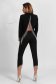 Black jacket loose fit elegant with fringes with padded shoulders 3 - StarShinerS.com
