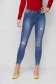 Blue jeans skinny jeans small rupture of material high waisted 1 - StarShinerS.com