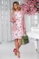 StarShinerS dress short cut with floral print non-flexible thin fabric office straight 3 - StarShinerS.com