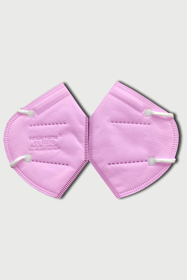 Set 10 bucati masca de protectie roz cu filtru FFP2 reutilizabila cu certificat CE