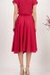 Fusta din voal fuchsia midi in clos cu talie inalta - StarShinerS 4 - StarShinerS.ro