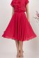 Fusta din voal fuchsia midi in clos cu talie inalta - StarShinerS 1 - StarShinerS.ro