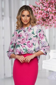 - StarShinerS women`s blouse with floral print airy fabric