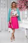 Bluza dama din material vaporos cu guler tip esarfa si imprimeu floral - StarShinerS 3 - StarShinerS.ro
