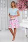 - StarShinerS skirt midi cloche with pockets with floral print elastic cloth 3 - StarShinerS.com