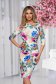 - StarShinerS with floral print midi pencil dress from elastic fabric 1 - StarShinerS.com