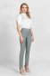 Grey conical office trousers high waisted 2 - StarShinerS.com