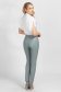 Grey conical office trousers high waisted 3 - StarShinerS.com