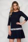 StarShinerS darkblue dress elegant short cut loose fit 1 - StarShinerS.com
