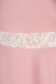 Rochie StarShinerS roz prafuit eleganta scurta cu croi larg si insertie de jaquard 4 - StarShinerS.ro