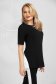 Black sport 2 pieces voile details from elastic fabric tented short sleeve 4 - StarShinerS.com