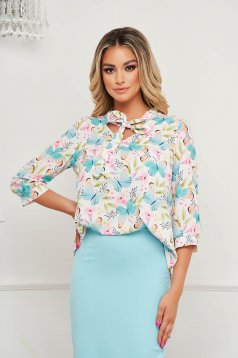 StarShinerS women`s blouse with floral print thin fabric office