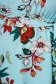 Rochie StarShinerS eleganta cu imprimeu floral midi in clos cu elastic in talie din material vaporos 4 - StarShinerS.ro