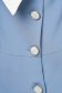 Rochie tip sacou din stofa elastica albastra in clos accesorizata cu nasturi - Artista 5 - StarShinerS.ro