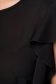 Bluza dama din material subtire neagra cu croi larg si volanase - StarShinerS 4 - StarShinerS.ro