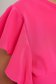- StarShinerS fuchsia women`s blouse with ruffle details loose fit thin fabric 5 - StarShinerS.com