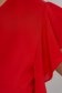 Bluza dama din material subtire rosie cu croi larg si volanase - StarShinerS 4 - StarShinerS.ro