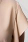 Bluza dama din material subtire nude cu croi larg si volanase - StarShinerS 4 - StarShinerS.ro