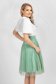 Lightgreen skirt elegant midi cloche from tulle high waisted folded up 2 - StarShinerS.com