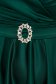 Green cloche wrap over front dress midi elegant 4 - StarShinerS.com