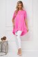 - StarShinerS pink women`s blouse thin fabric asymmetrical loose fit 3 - StarShinerS.com