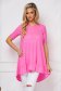 - StarShinerS pink women`s blouse thin fabric asymmetrical loose fit 1 - StarShinerS.com