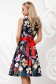 Dress from satin occasional cloche with floral print 2 - StarShinerS.com