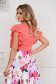 StarShinerS coral women`s blouse elegant with ruffle details loose fit with rounded cleavage 2 - StarShinerS.com