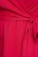 Rochie StarShinerS roz asimetrica din material usor elastic cu decolteu adanc 4 - StarShinerS.ro