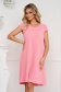 - StarShinerS coral dress thin fabric loose fit with cut back 1 - StarShinerS.com