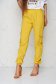 Yellow trousers thin fabric conical high waisted with pockets 2 - StarShinerS.com