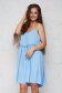 Lightblue dress thin fabric loose fit with rounded cleavage 1 - StarShinerS.com
