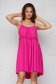 Pink dress thin fabric loose fit with rounded cleavage 1 - StarShinerS.com