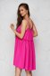 Pink dress thin fabric loose fit with rounded cleavage 2 - StarShinerS.com