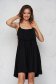 Black dress thin fabric loose fit with rounded cleavage 1 - StarShinerS.com